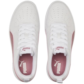 Sapatos femininos Puma Rickie branco-rosa 387607 04 2