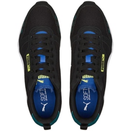 Sapatos de homem Puma R78 preto e branco 373117 59 2