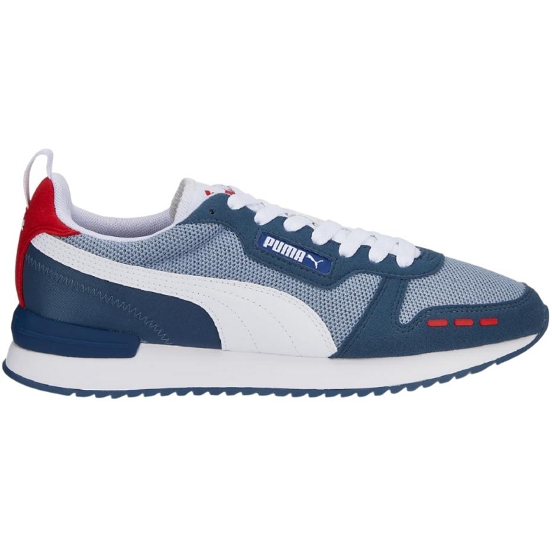 Sapatos masculinos Puma R78 azul e branco 373117 61 1