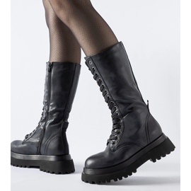 Botas pretas com isolamento alto da Upton preto 1