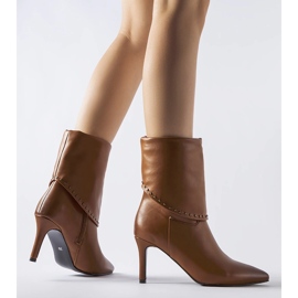 Botas marrons com isolamento e salto alto Cipresso castanho 1