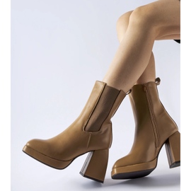 Botins com isolamento marrom da Adamo castanho 1
