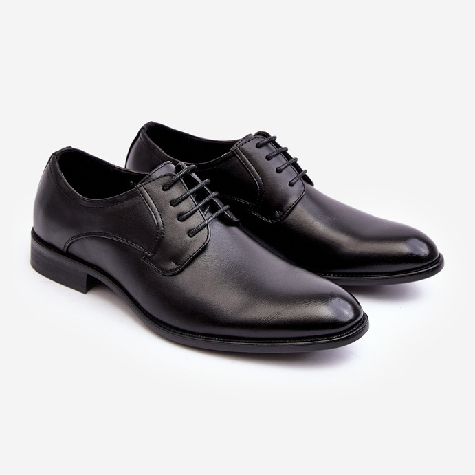 Sapatos Masculinos de Couro Preto Harene 1
