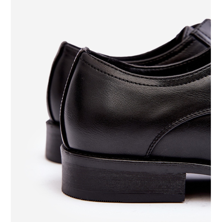 Sapatos Masculinos de Couro Preto Harene 2