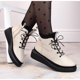 Filippo W PAW482 botas plataforma de couro com isolamento bege branco 2 Filippo W PAW482 botas plataforma de couro com isolamento bege branco 2