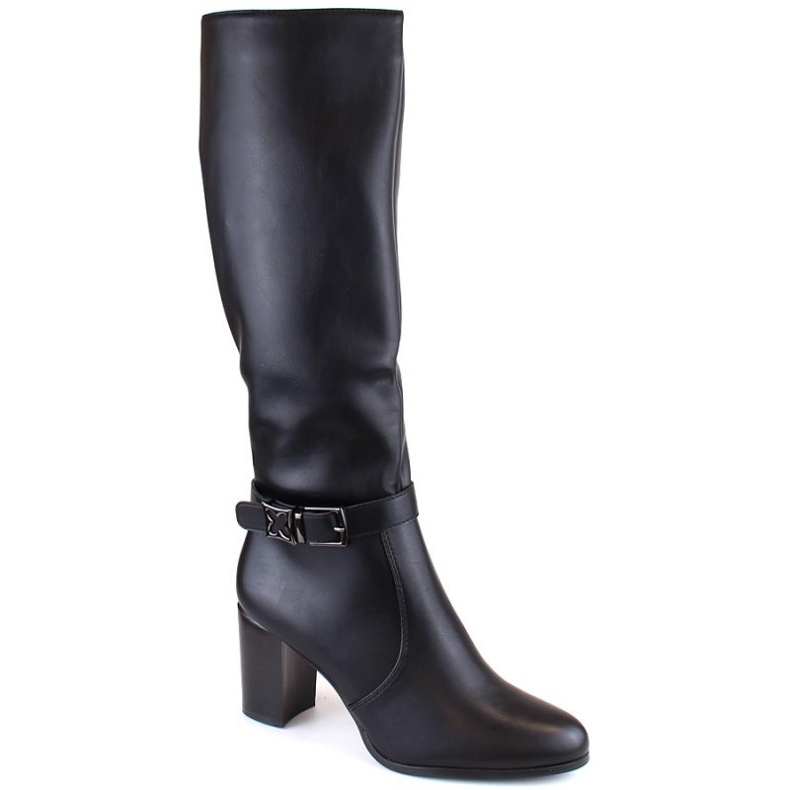 Botas isoladas de salto alto Sergio Leone W SK427A, pretas preto 1