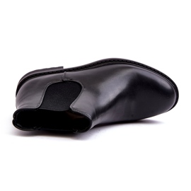 Diamantique Botas Chelsea masculinas baixas pretas Dymidi preto 1