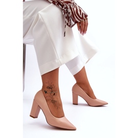 Diamantique Bombas de salto clássicas Nude Odessa bege 4