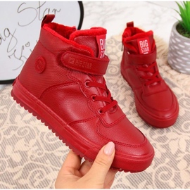 Sapatos isolados Big Star GG374042 INT1435C vermelho 1 Sapatos isolados Big Star GG374042 INT1435C vermelho 1