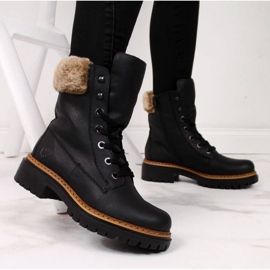 Botas Rieker com pele W 72630 R484 preto 2