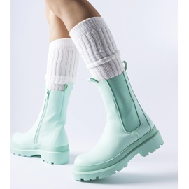 Botins Bethesda verde claro levemente isolados 1 Botins Bethesda verde claro levemente isolados 1