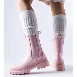 Botins Bethesda rosa levemente isolados 1 Botins Bethesda rosa levemente isolados 1