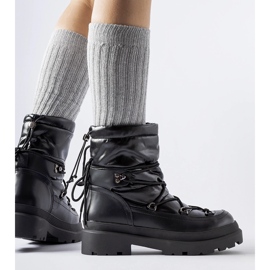Botas de neve pretas com punho Eagleville preto 2