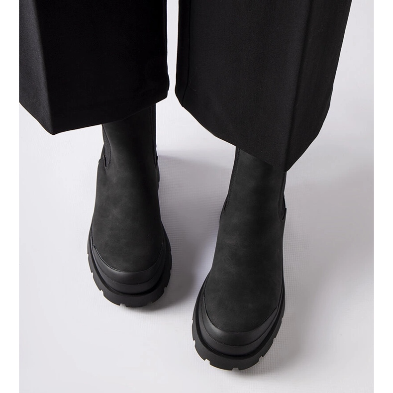 Botins pretos Big Star MM274319 slip-on preto 1