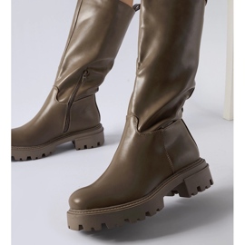 Botas rasteiras com isolamento marrom da Meana castanho 1