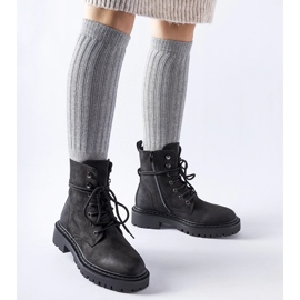 Botas rasteiras pretas com protetor Brattle preto 1 Botas rasteiras pretas com protetor Brattle preto 1