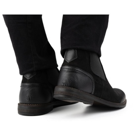 Olivier Botins isolados de homem pele 925MA preto 1