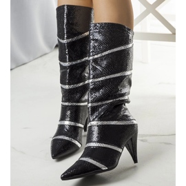 Botas isolantes Nevzo pretas e prateadas preto 1