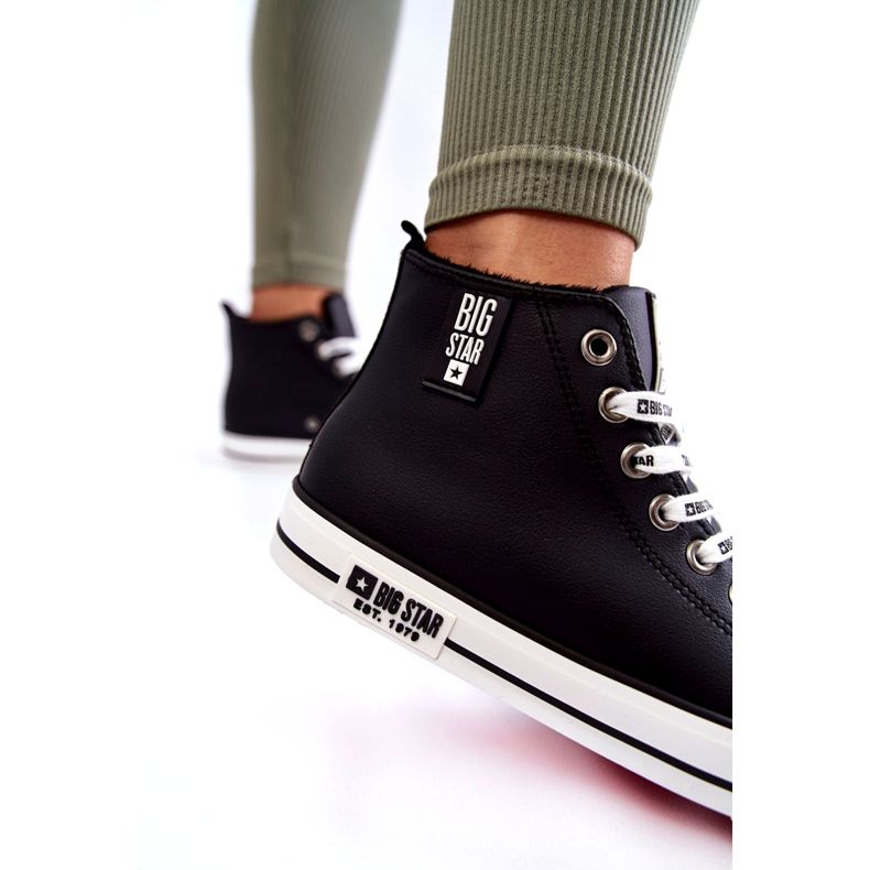 Tênis Clássico com Isolamento Alto Big Star KK274598 Preto 2