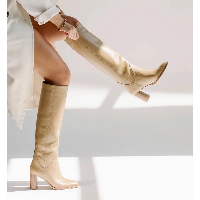 Marco Shoes Botas de salto alto bege 2