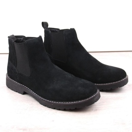 Filippo M PAW499A Botas Chelsea de couro preto 2