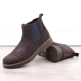 Botins de couro Filippo M PAW499B, marrom 2