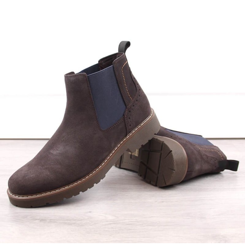 Botins de couro Filippo M PAW499B, marrom castanho 2