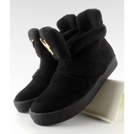 GF-jx29 Tênis de camurça preta preto 2