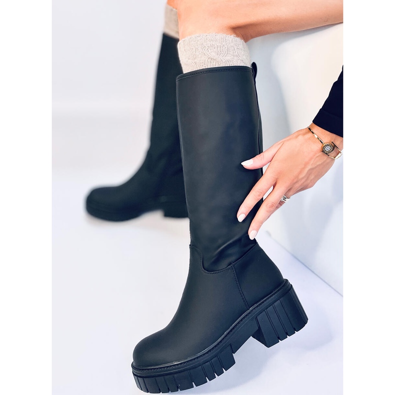 Botas femininas Grande Black preto 2