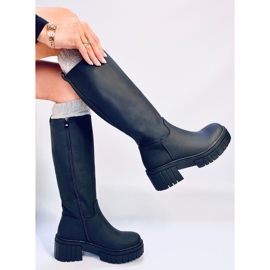 Botas femininas Grande Black preto 1