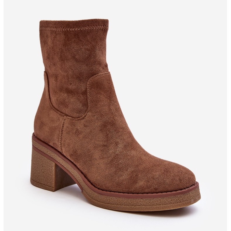 Botins femininos castanhos Argastis marrom 2