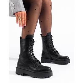 W. Potocki Bolsas femininas negras na plataforma Potocki preto 1