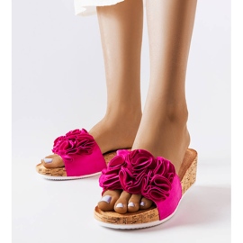 Sandálias de cunha rosa da Estella 1