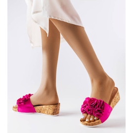 Sandálias de cunha rosa da Estella 2