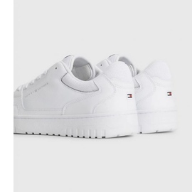Sapatos Tommy Hilfiger Basket Core Leather M FM0FM04727YBS branco 1