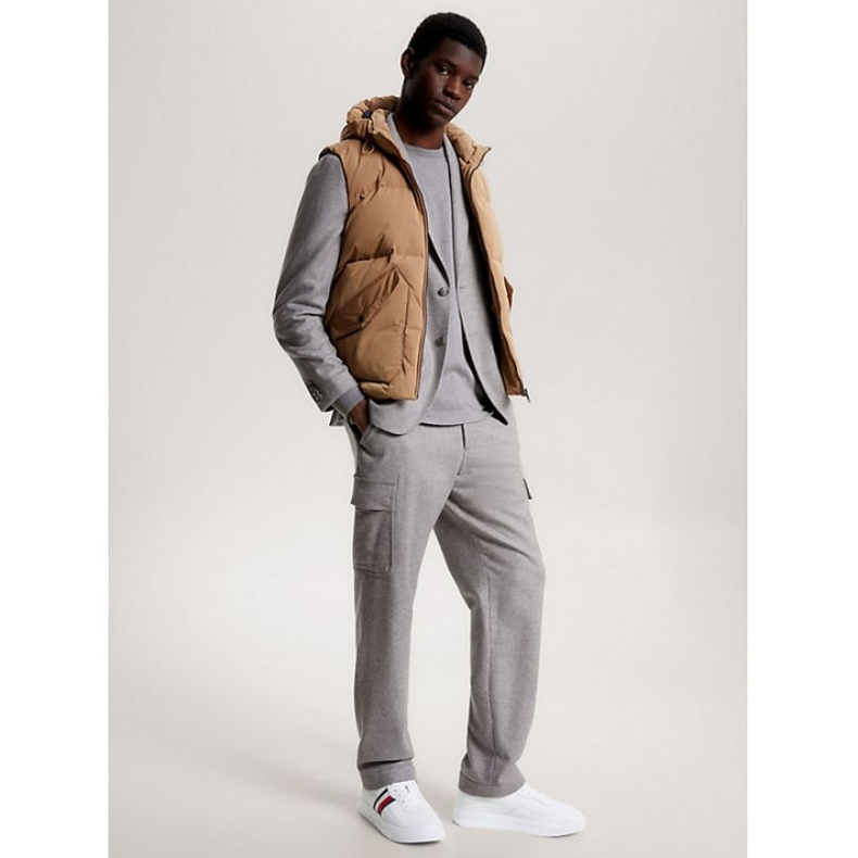 Sapatos Tommy Hilfiger Supercup Lealther Stripes M FM0FM04824YBS branco 1