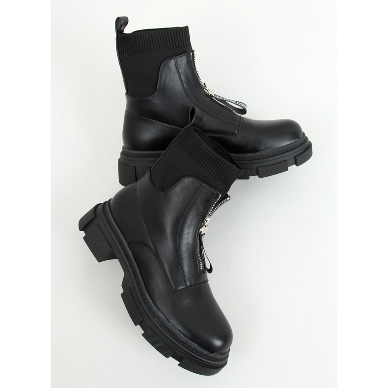 Botas com parte superior em meia Dolly Black preto 1