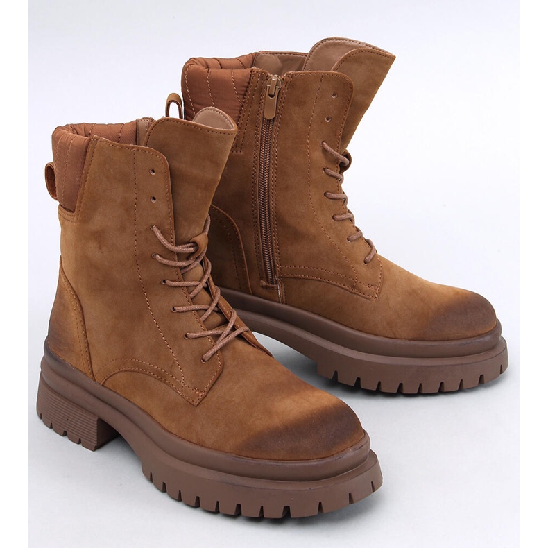 Botins Trapper com protetor Desfor Camel marrom 1