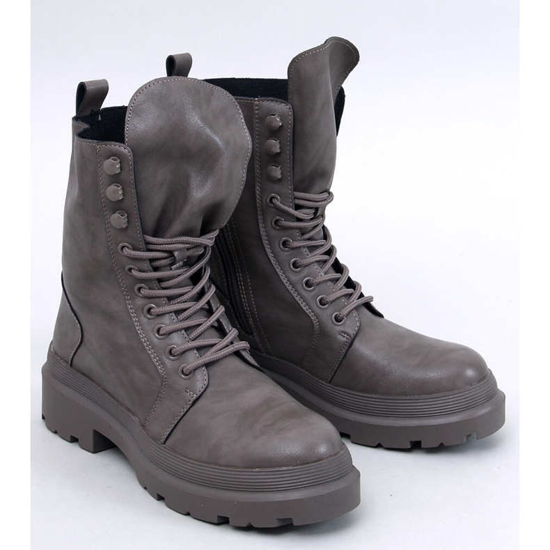 Botins com atacadores e protetor Kinchs Grigio cinza 1