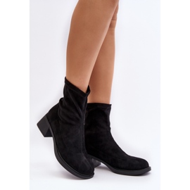 Botas femininas de salto baixo pretas Aphroteia preto 1