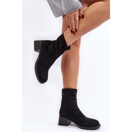 Botas femininas de salto baixo pretas Aphroteia preto 2