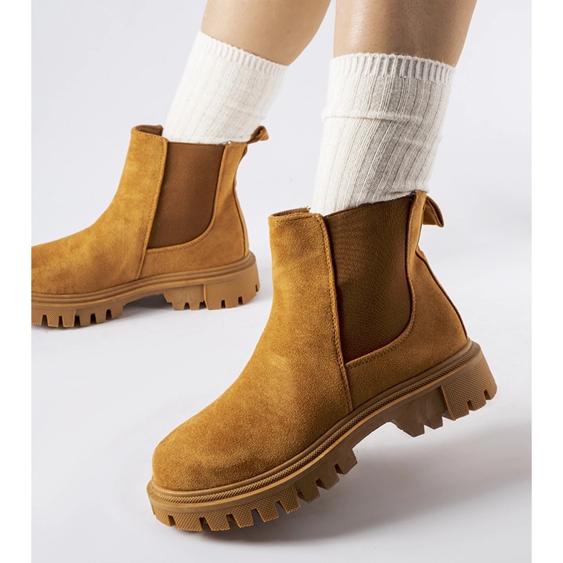 Botins slip-on caramelo Davenport castanho 1 Botins slip-on caramelo Davenport castanho 1