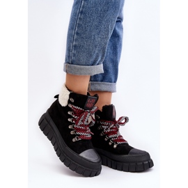 Botas Trapper isoladas com sola grossa, Ralotta preta preto 2