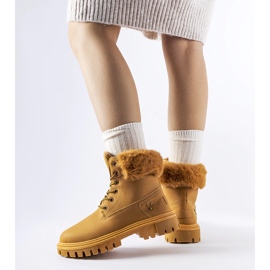 Botas Albert marrons com pele decorativa castanho 1