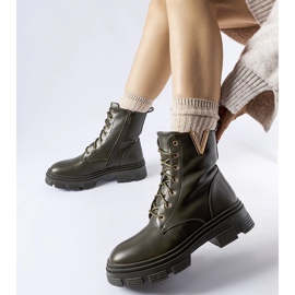 Botas de trabalho com isolamento verde escuro e recorte Fru 1