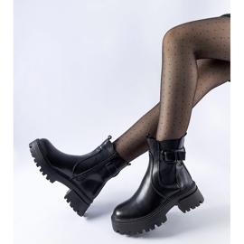 Botas pretas com isolamento e fivela Casola preto 1 Botas pretas com isolamento e fivela Casola preto 1