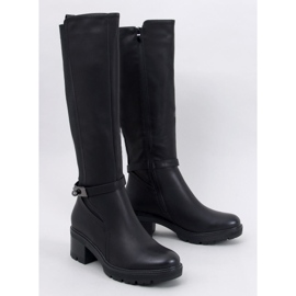 Botas pretas de salto alto Philips preto 1 Botas pretas de salto alto Philips preto 1