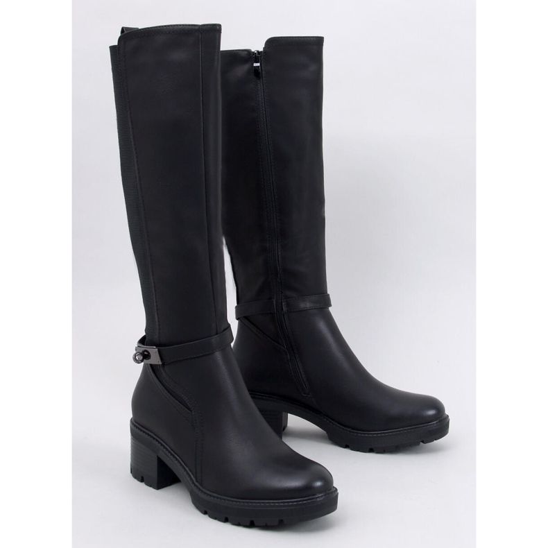 Botas pretas de salto alto Philips preto 1 Botas pretas de salto alto Philips preto 1
