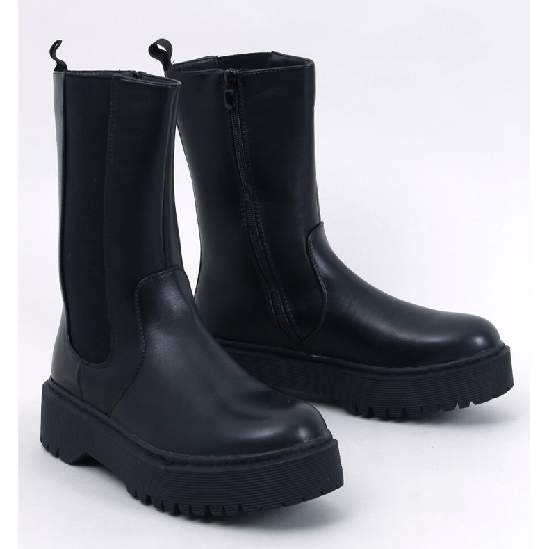 Botas Chelsea pretas com plataforma Stoute preto 1