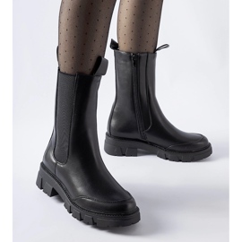 Botas Morbello pretas com isolamento maciço preto 1
